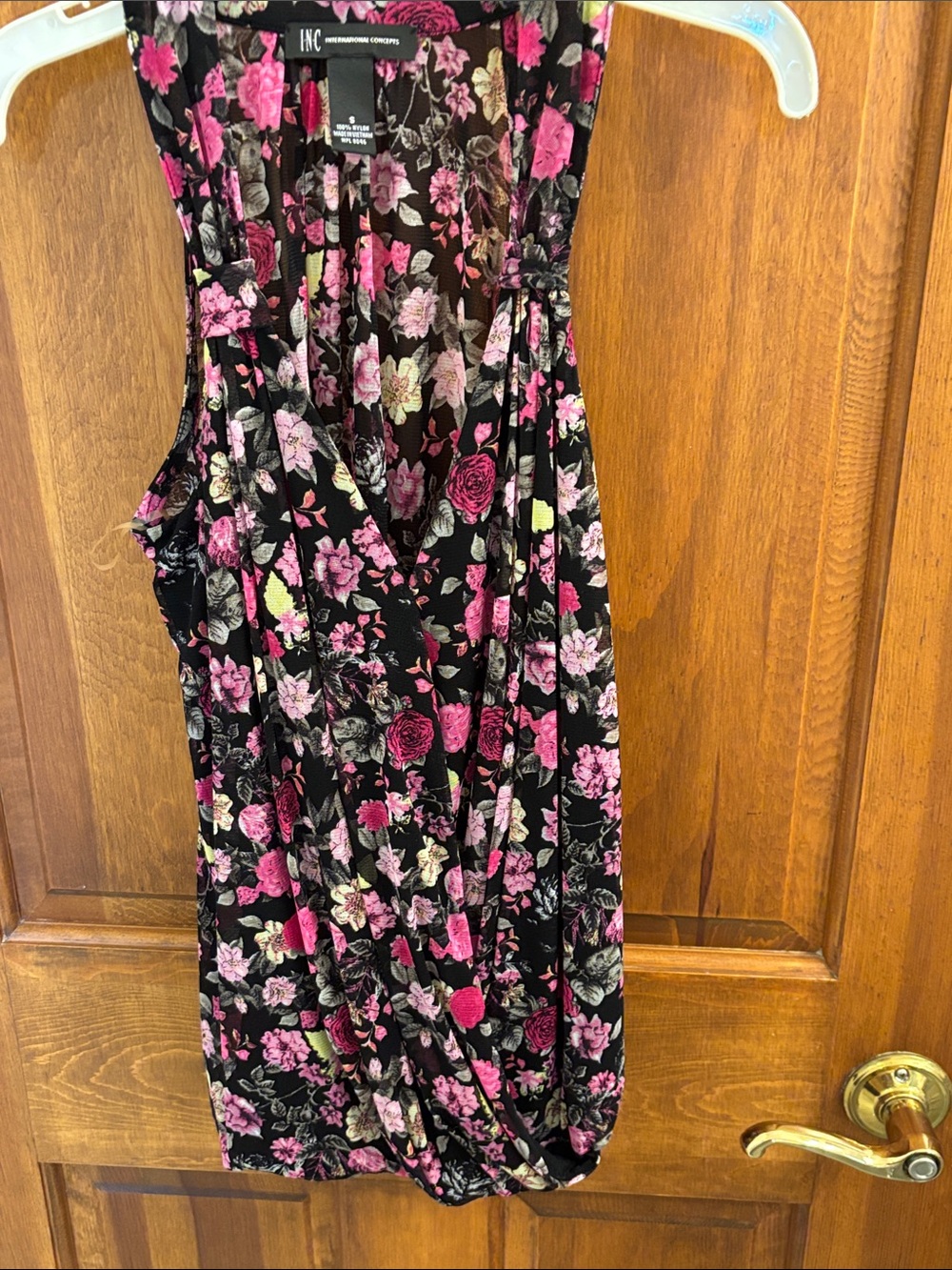 Sleeveless floral top